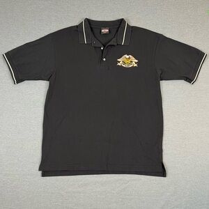 Harley-Davidson Black Polo with Embroidered HOG Emblem